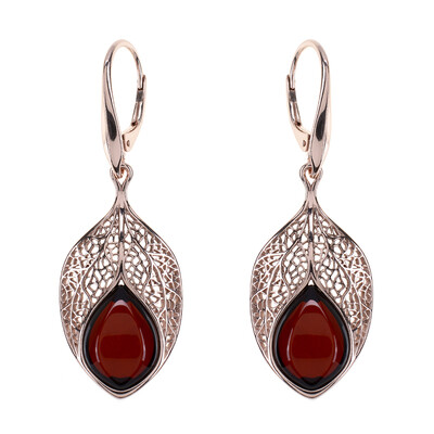 Boucles d'oreilles en argent et Ambre baltique (dagen)