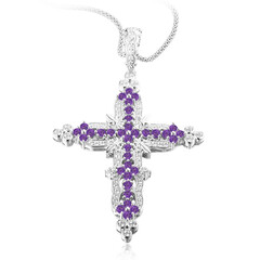 Collier en argent et Améthyste de Zambie (Dallas Prince Designs)