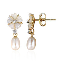 Boucles d'oreilles en argent et Nacre