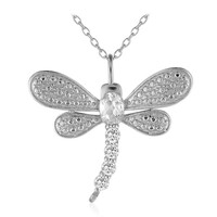 Collier en argent et Topaze blanche