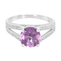Bague en argent et Fluorite d'Espagne