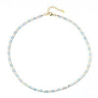 Collier en argent et Aigue-marine