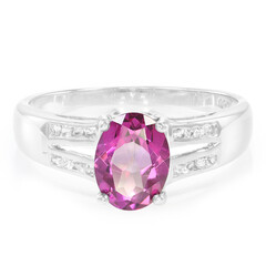Bague en argent et Topaze raisin