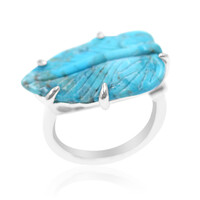 Bague en argent et Turquoise de Kingman (Anne Bever)