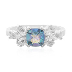 Bague en argent et Quartz océan