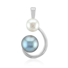Pendentif en argent et Perle de culture d'eau douce argentée (TPC)