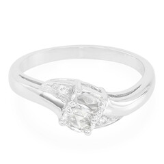 Bague en argent et Saphir blanc