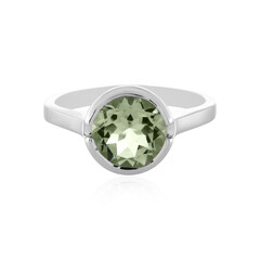 Bague en argent et Améthyste verte