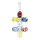 Pendentif en argent et grenat almandin