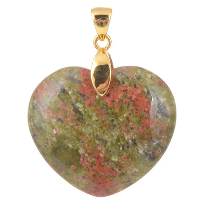 Pendentif en argent et Unakite