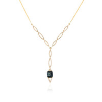 Collier en or et Spinelle bleu cobalt Luc Yen (de Melo)