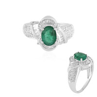 Bague en or et Emeraude de Zambie
