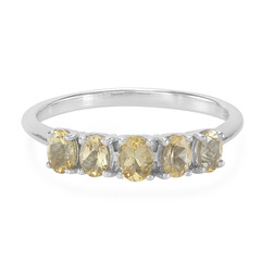Bague en argent et Topaze impériale