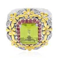 Bague en argent et Péridot (Dallas Prince Designs)