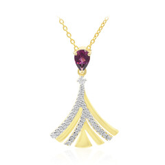 Collier en argent et Grenat Rhodolite
