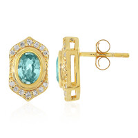 Boucles d'oreilles en argent et Zircon de Ratanakiri