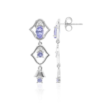 Boucles d'oreilles en argent et Tanzanite (VIENNA 1903)