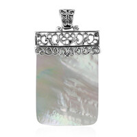 Pendentif en argent et Nacre