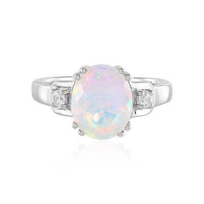 Bague en argent et Opale Welo