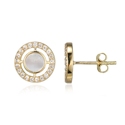 Boucles d'oreilles en argent et Nacre