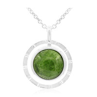 Collier en argent et Diopside de Russie