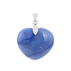 Pendentif en argent et Quartz bleu