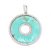 Pendentif en argent et Turquoise de Campitos (Anne Bever)