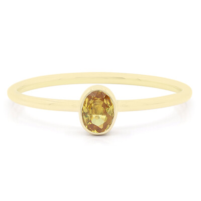 Bague en or et Saphir jaune