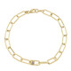 Bracelet en argent et Diamant VS1 champagne