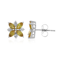 Boucles d'oreilles en argent et Sphène