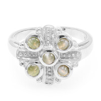 Bague en argent et Alexandrite œil-de-chat