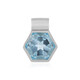Pendentif en argent et Topaze bleu ciel (MONOSONO COLLECTION)