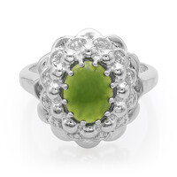 Bague en argent et Chrysoprase impériale