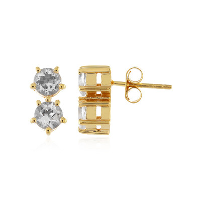 Boucles d'oreilles en argent et Quartz blanc
