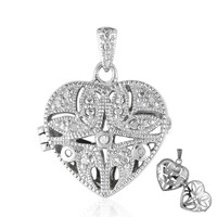Pendentif en argent et Diamant PK (I)
