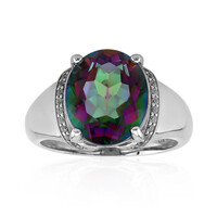 Bague en argent et Quartz mystique