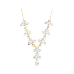 Collier en argent et Topaze blanche