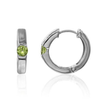 Boucles d'oreilles en argent et Péridot