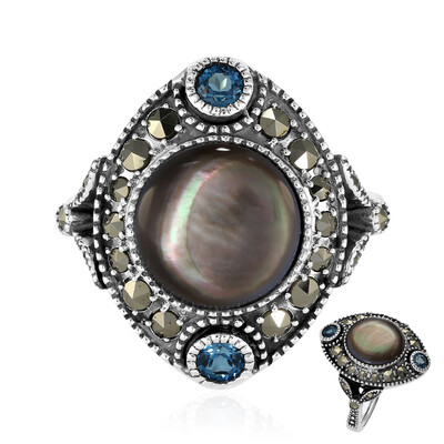 Bague en argent et Nacre (Annette classic)