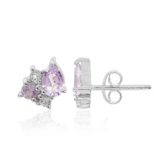 Boucles d'oreilles en argent et Améthyste