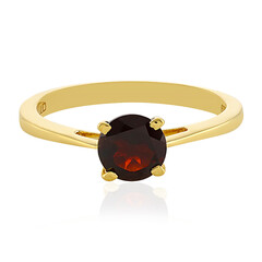 Bague en argent et Grenat du Mozambique
