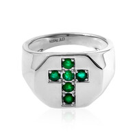 Bague en argent et Emeraude