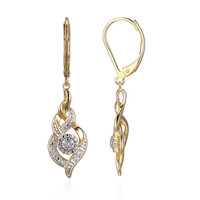 Boucles d'oreilles en laiton et Diamant I3 (I) (Juwelo Style)