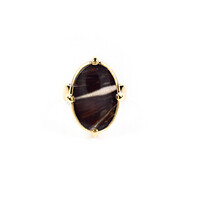 Bague en argent et Agate prairies