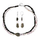 Parure en argent et Tourmaline noire