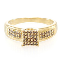 Bague en argent et Diamant fantaisie