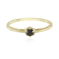 Bague en argent et Diamant noir