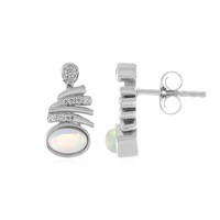 Boucles d'oreilles en argent et Opale Welo