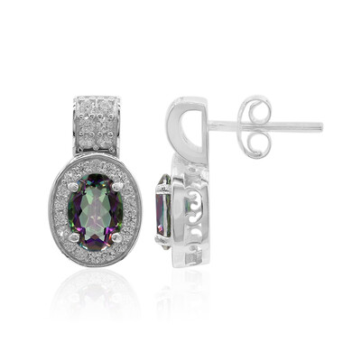 Boucles d'oreilles en argent et Quartz mystique