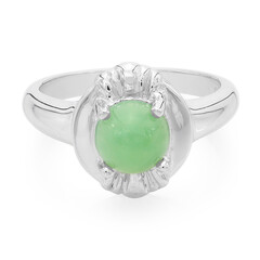 Bague en argent et Chrysoprase impériale